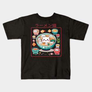Ramen and cats Kids T-Shirt