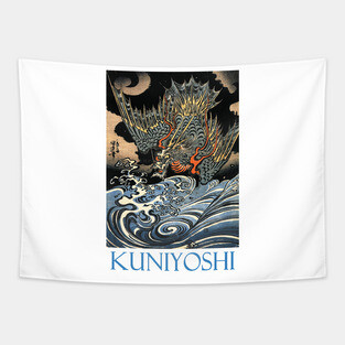 Dragon by Utagawa Kuniyoshi Tapestry