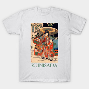 Snow in the Palace Garden by Utagawa Kunisada T-Shirt