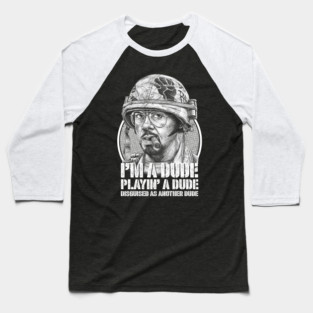 Tropic Thunder, Kirk Lazarus, Cult Classic Baseball T-Shirt