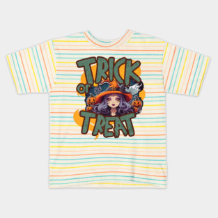 Trick Or Treat Witch Kids T-Shirt