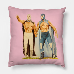 Santo and Blue Demon Tee Pillow