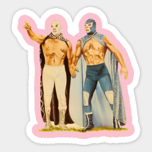 Santo and Blue Demon Tee Sticker
