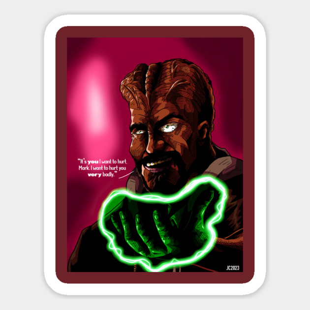 Invincible "Angstrom Levy" portrait (digital) Magnet by StagArtStudios