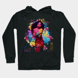 DIANA ROSS ~ Watercolor Illustration Hoodie