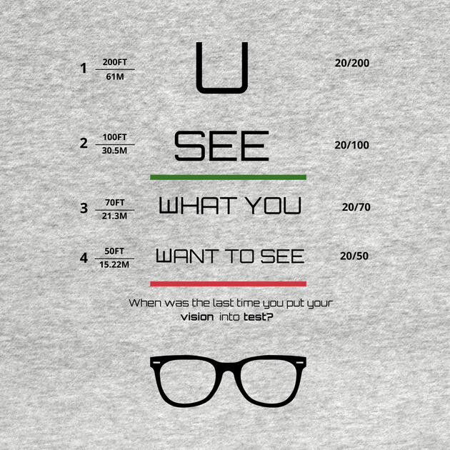 You see what you want to see Tee, Hoodie, Mug, Cases, Tote bag, Notebook by C.Code