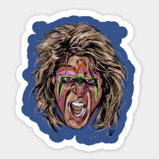 Ultimate Warrior Scream Sticker