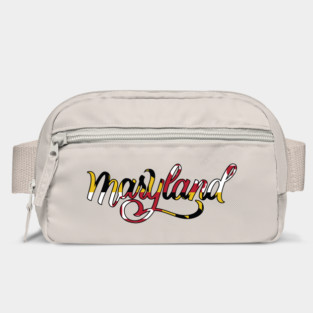 Cute Maryland Flag Script Bag