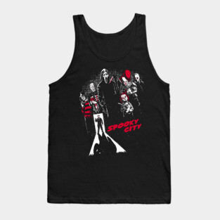 Spooky City - Horror Movie Poster Tank Top