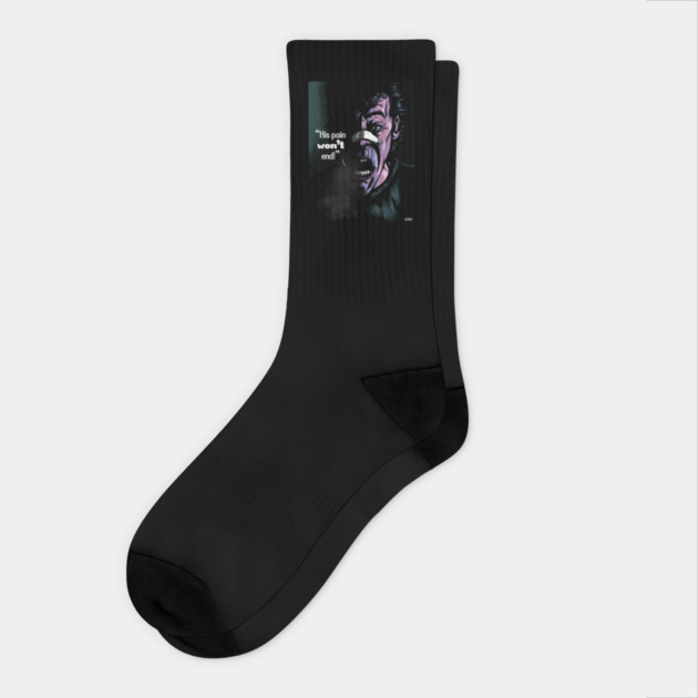 The Exorcist lll “Inside With Us” Gemini Killer portrait (digital) Socks by StagArtStudios