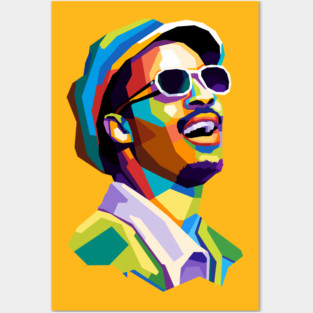 Stevie Wonder Wpap Pop Art Posters and Art