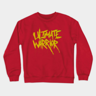 Ultimate Warrior Name Grunge Crewneck Sweatshirt