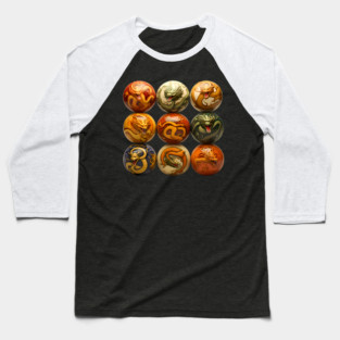 Reimagined Dragon Balls from Dragon Ball Z Baseball T-Shirt