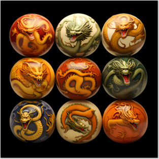 Reimagined Dragon Balls from Dragon Ball Z Posters and Art