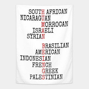 ONE HUMAN FAMILY Tapestry