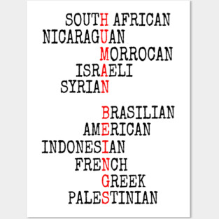 ONE HUMAN FAMILY Posters and Art