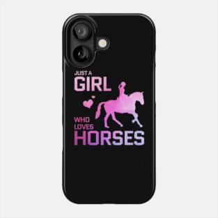 horse girl Phone Case