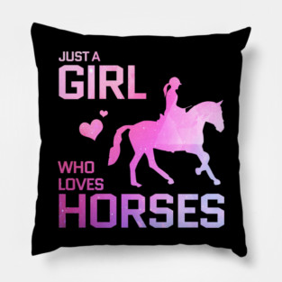 horse girl Pillow