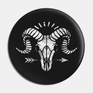 Goat Skull Pin