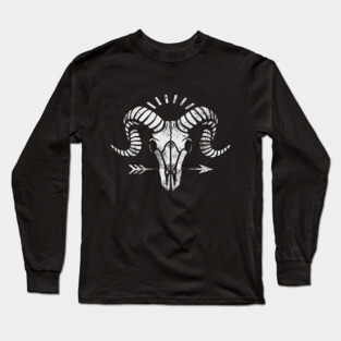Goat Skull Long Sleeve T-Shirt