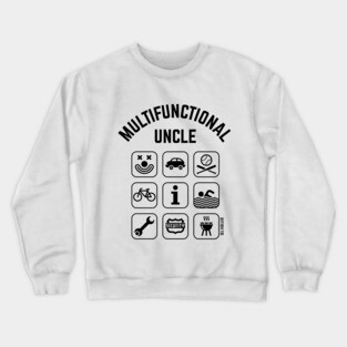 Multifunctional Uncle (9 Icons) Crewneck Sweatshirt