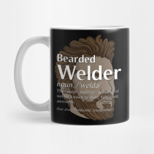 Bearded Welder Definition Noun - Funny Welding Mug