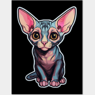 Sphynx Cat - Sphinx Hairless Cat Posters and Art