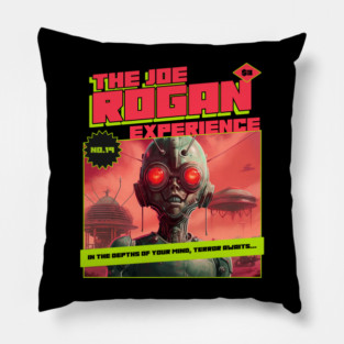 The Joe Rogan Experience Vintage Alien Invasion Comic Pillow