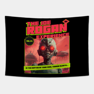 The Joe Rogan Experience Vintage Alien Invasion Comic Tapestry