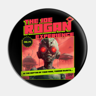The Joe Rogan Experience Vintage Alien Invasion Comic Pin
