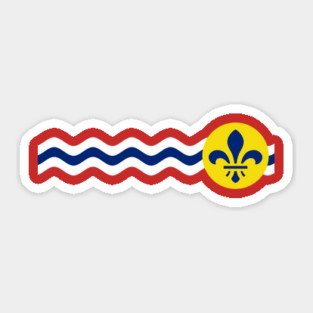 St Louis Missouri City Flag Sticker