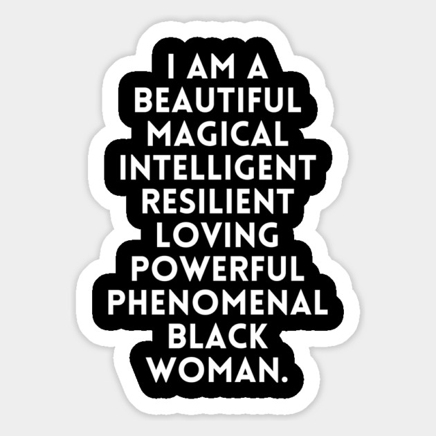 I am a beautiful black woman Magnet by UrbanLifeApparel