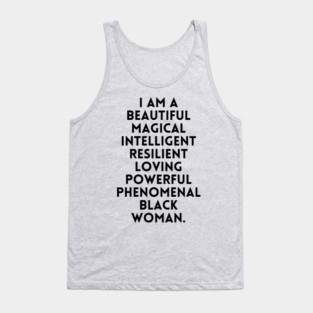 I am a beautiful black woman Tank Top