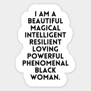 I am a beautiful black woman Magnet