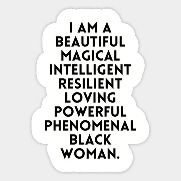 I am a beautiful black woman Magnet by UrbanLifeApparel
