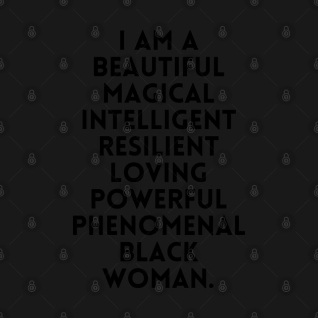 I am a beautiful black woman by UrbanLifeApparel