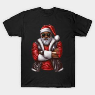 Cool Black Santa, African American Santa T-Shirt
