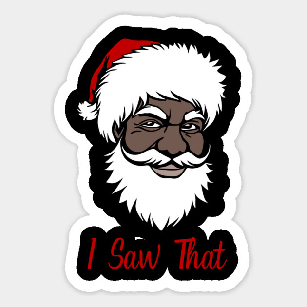 I Saw That, Black Santa Magnet by UrbanLifeApparel
