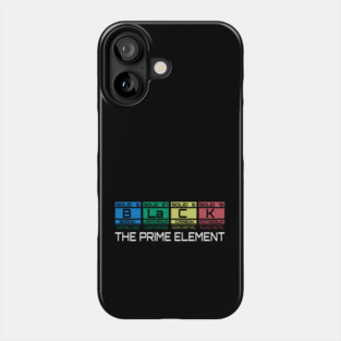 Black The Prime Element Phone Case