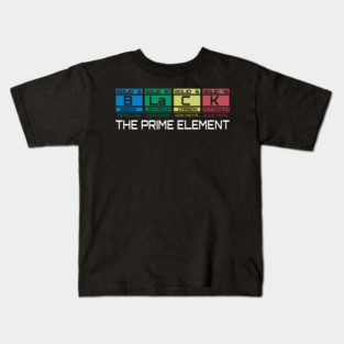 Black The Prime Element Kids T-Shirt