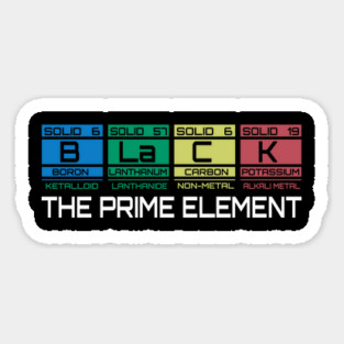 Black The Prime Element Magnet