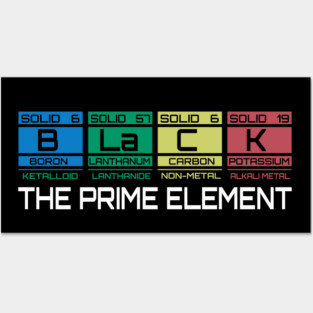 Black The Prime Element Posters and Art