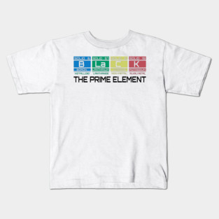 Black The Prime Element Kids T-Shirt