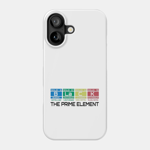 Black The Prime Element Phone Case by UrbanLifeApparel