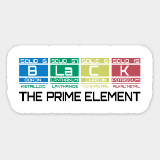 Black The Prime Element Magnet