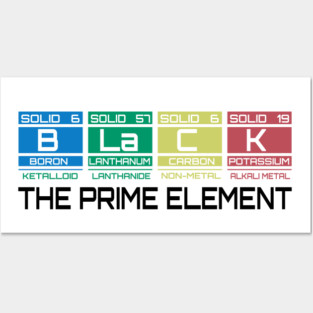 Black The Prime Element Posters and Art