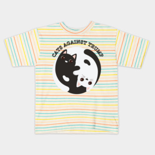 Funny Cats Anti-Trump - Cats Against Trump Kids T-Shirt