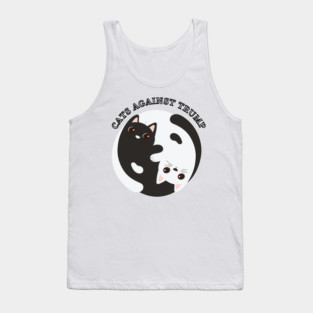 Funny Cats Anti-Trump - Cats Against Trump Tank Top