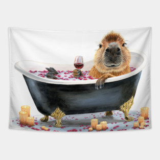 Happy Cappy Bath Tapestry