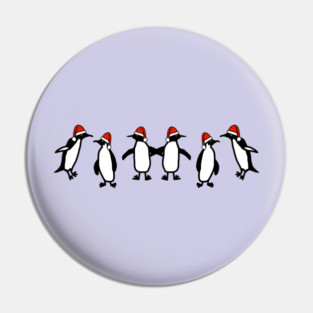 Classic Christmas Party Penguin Pin